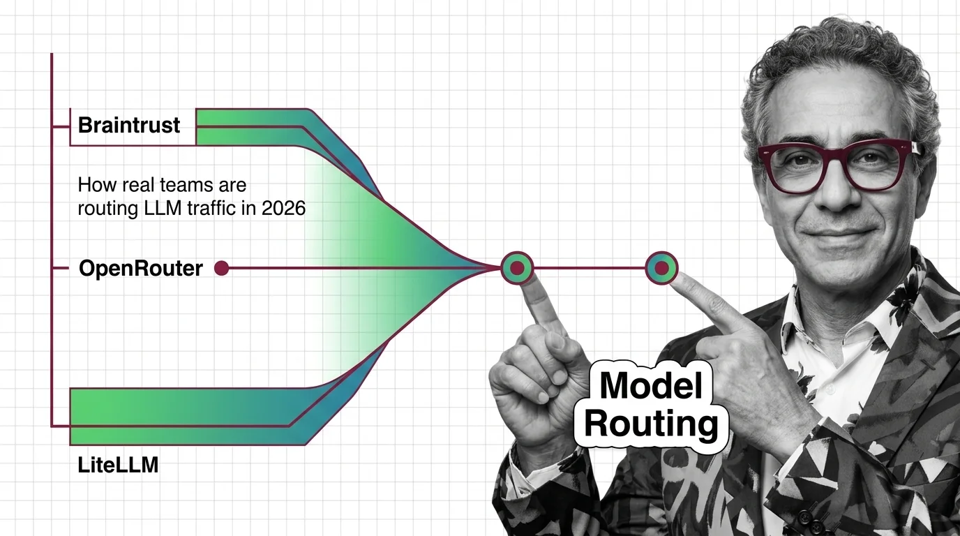 Traffic routing diagram showing LLM cost tiers and provider failover in a production deployment