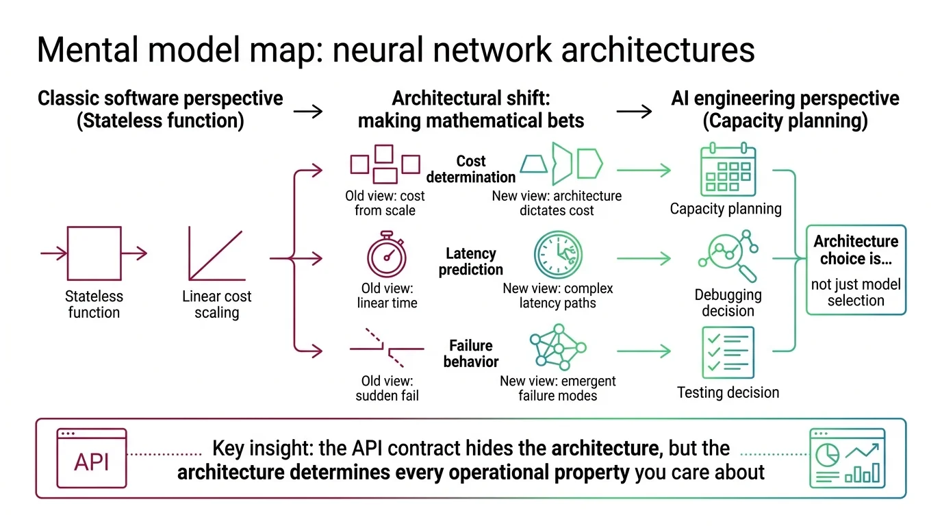 Mental model shift for developers working with neural network architectures
