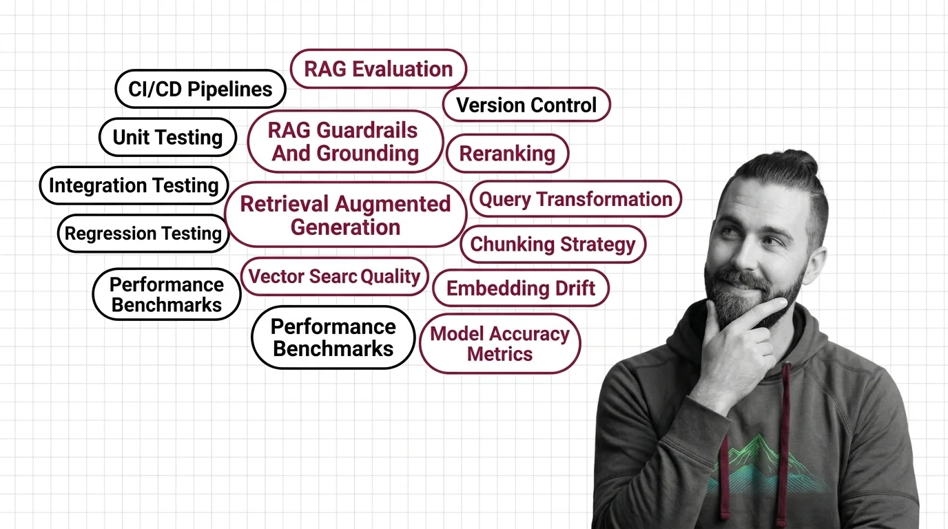 MAX tracing a RAG feature that regressed with no deploy while corpus growth and model version bumps shift answer quality