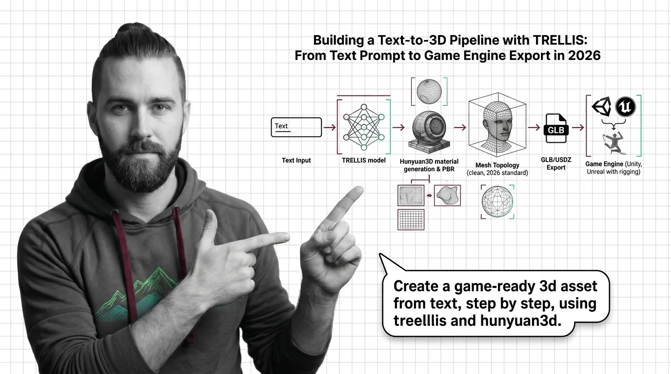 3D mesh asset generated from text prompt displayed alongside Unity and Unreal Engine import windows