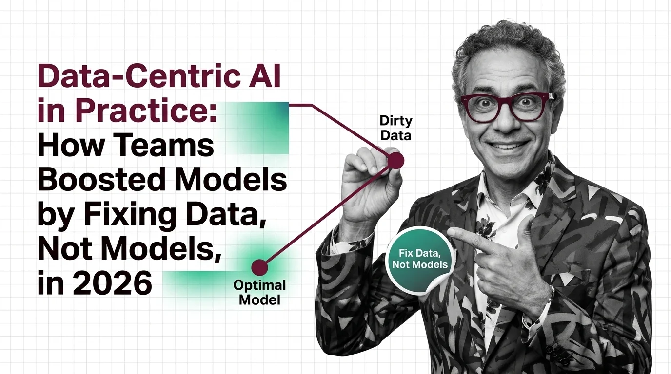 A small curated dataset outperforming a larger model, showing the data-centric AI shift of 2026