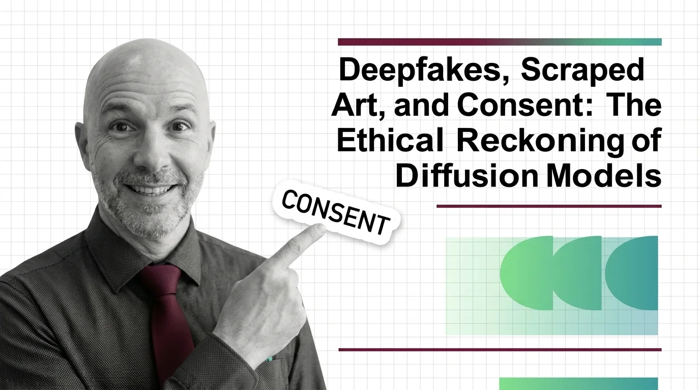 Hands lifting an artist's painting out of a swirling training dataset as pigment dissolves into noise