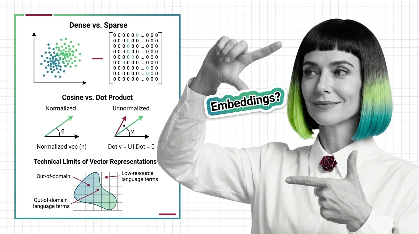 Abstract visualization of vectors in high-dimensional space with measurement rulers overlaid on a geometric grid