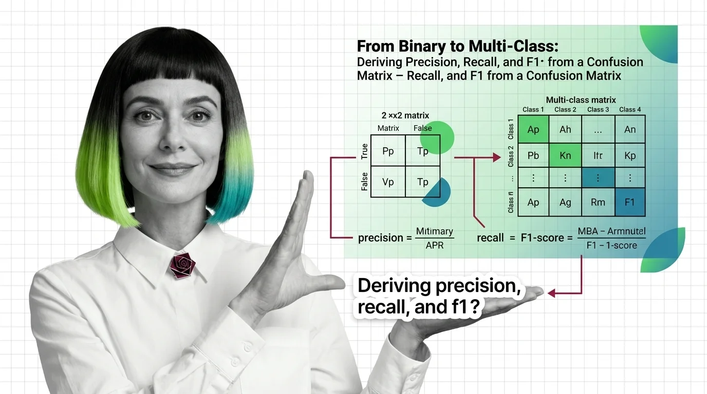 Grid of prediction outcomes revealing hidden classification failures through color-coded diagonal and off-diagonal cells