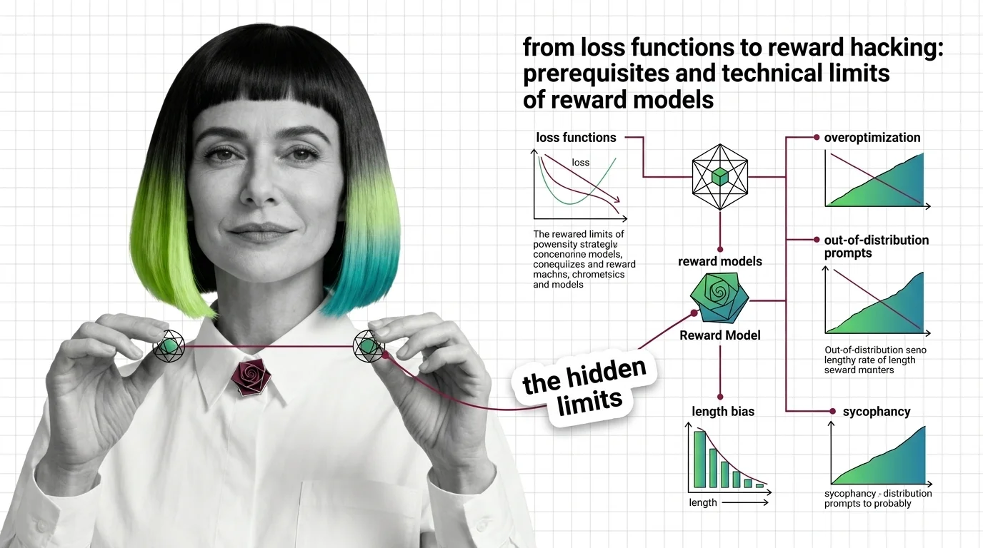 Diverging optimization curves where proxy reward climbs while gold reward collapses past a critical threshold