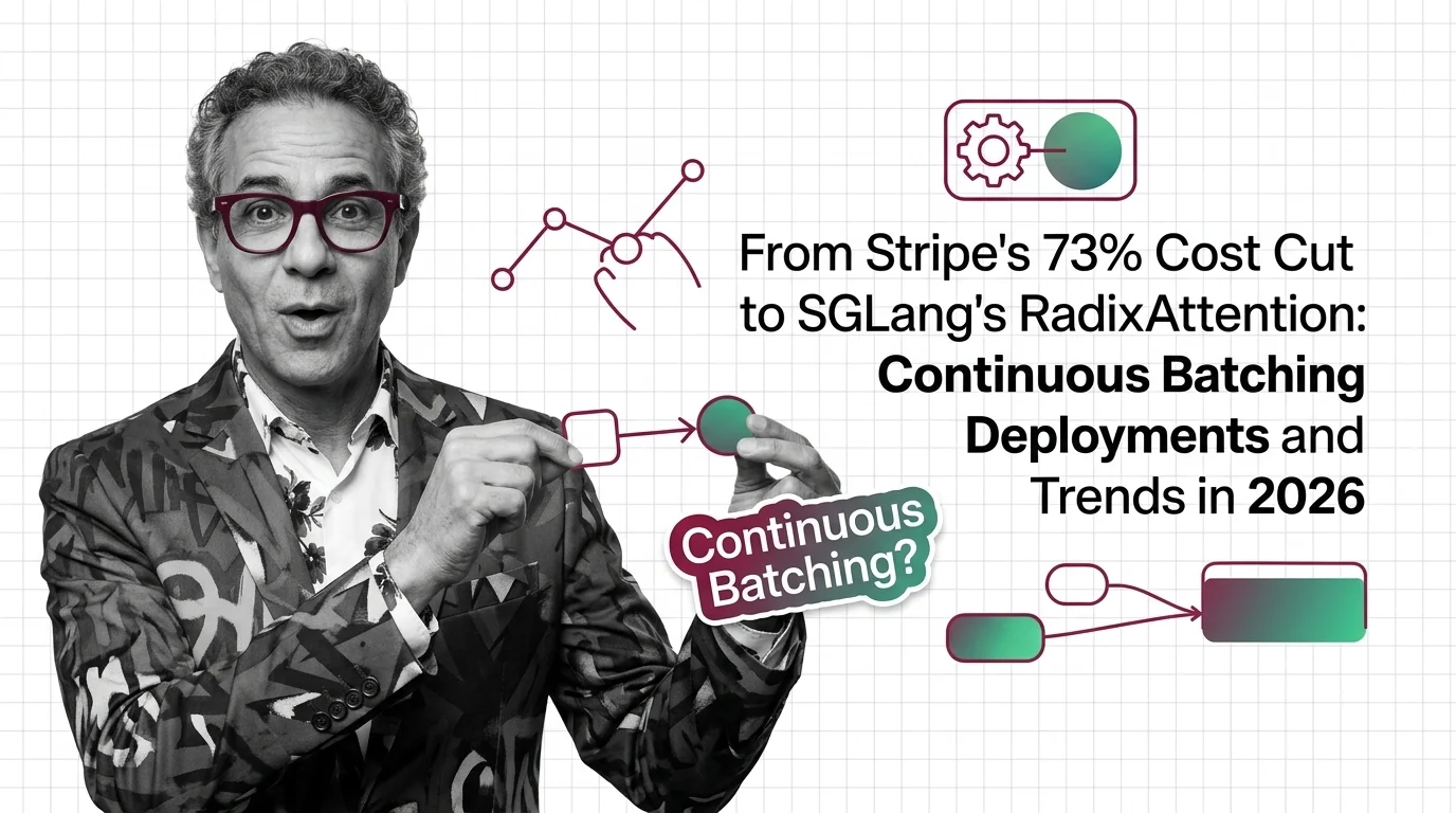 GPU inference pipeline with batched requests flowing through parallel optimized processing lanes