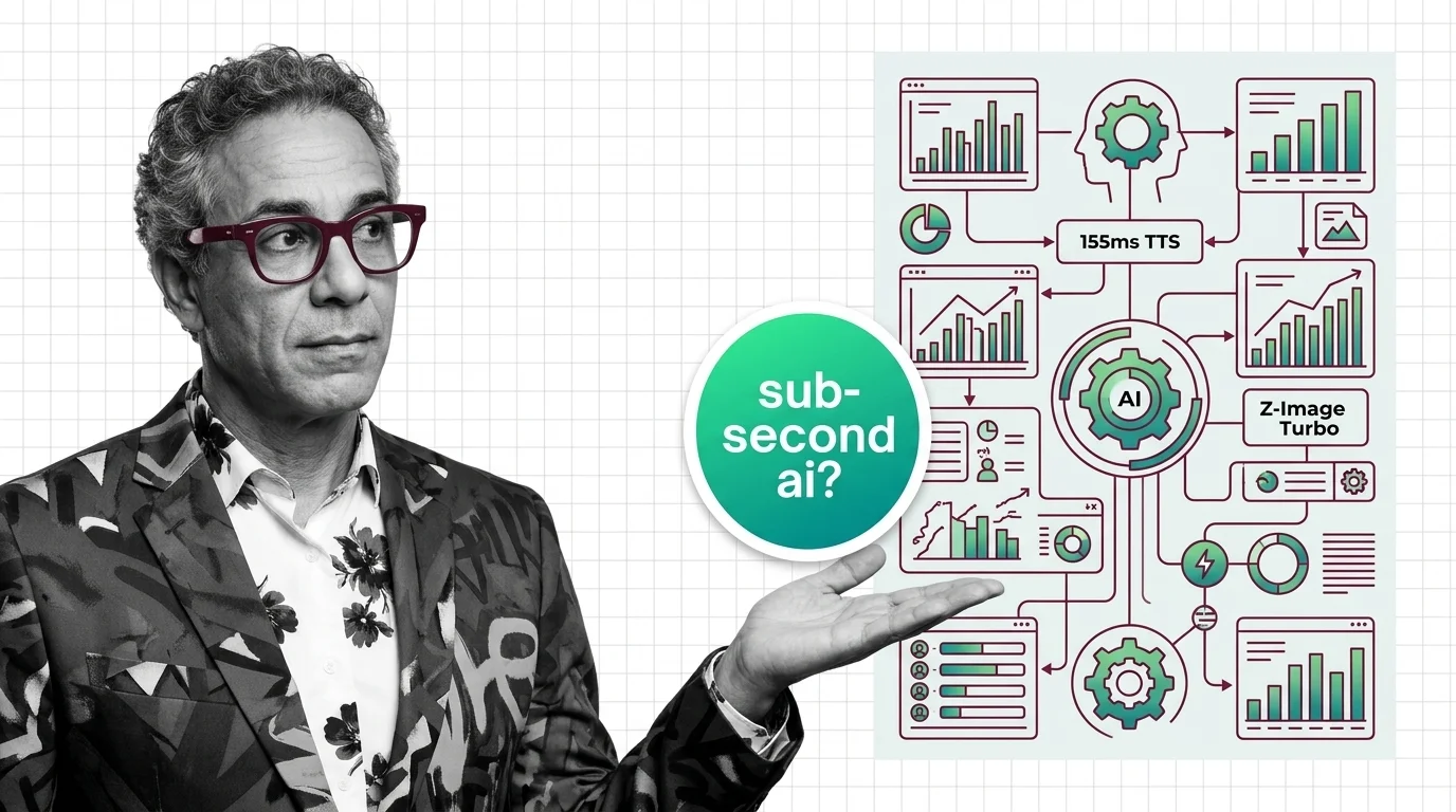 Side-by-side speed comparison of real-time voice, image, and video AI generation pipelines