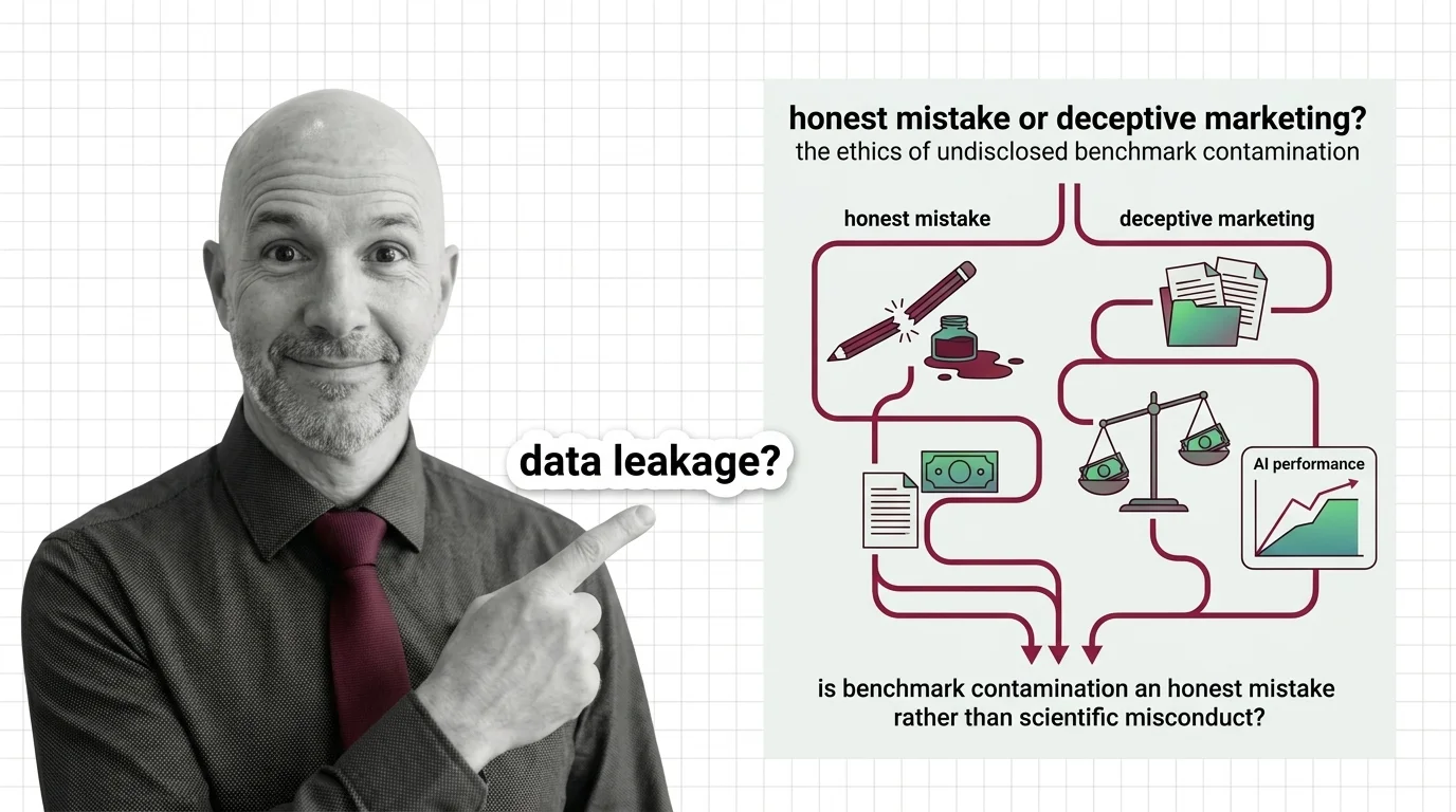 Scrutinizing inflated AI benchmark leaderboard scores and the ethics of undisclosed test data contamination