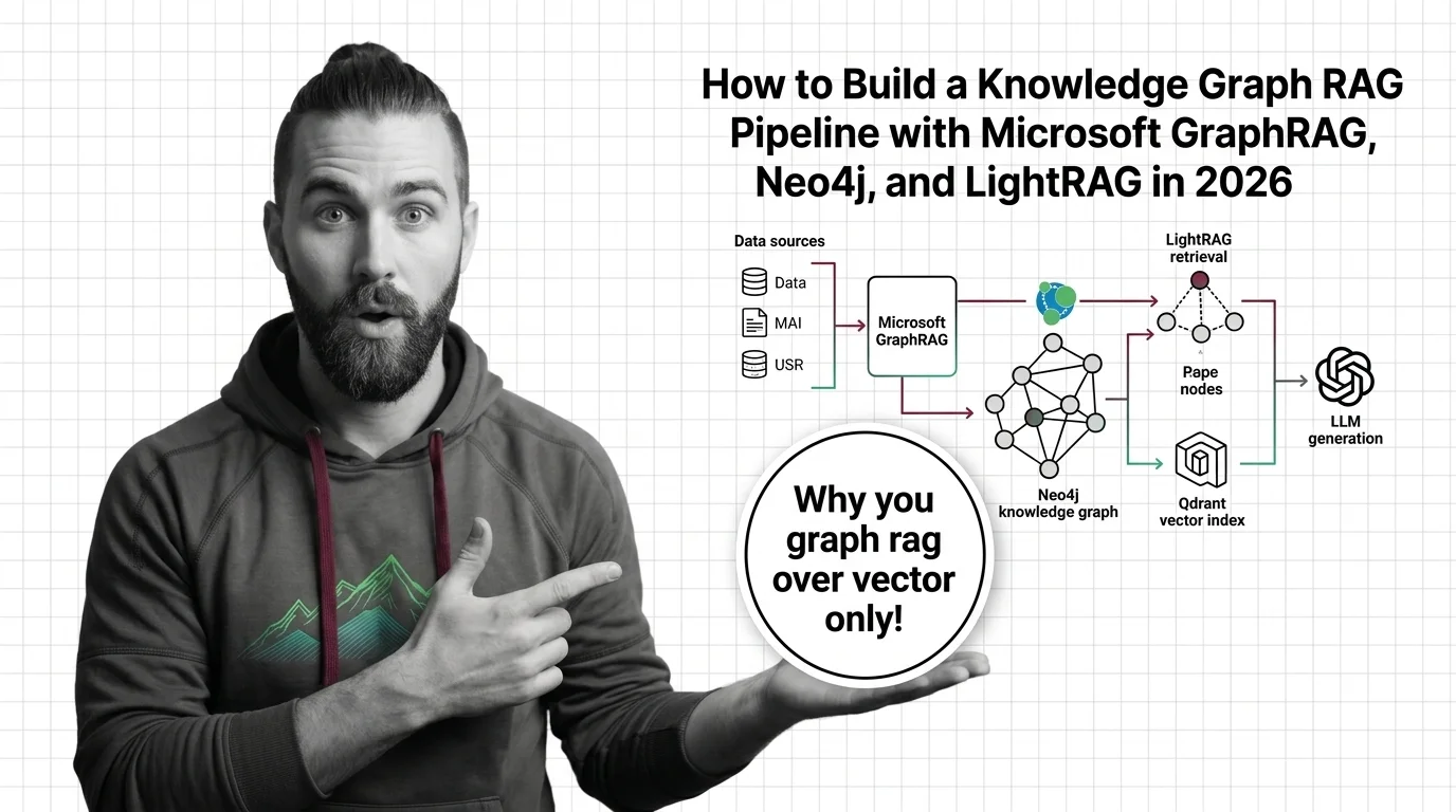 Specification blueprint linking entities, relationships, and vector embeddings across a graph and vector database for GraphRAG.