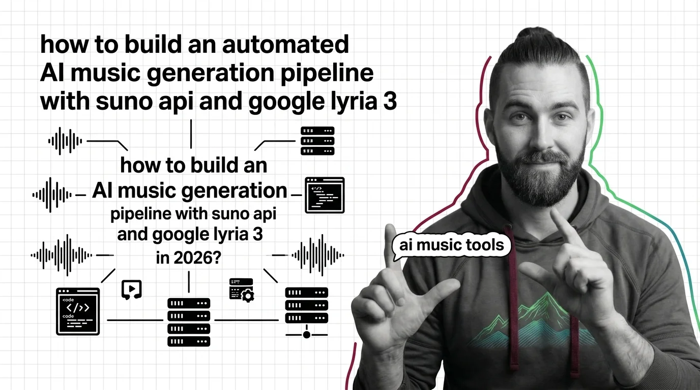 Side-by-side comparison of Suno, Mureka, and Google Lyria music generation interfaces with waveform visualizations