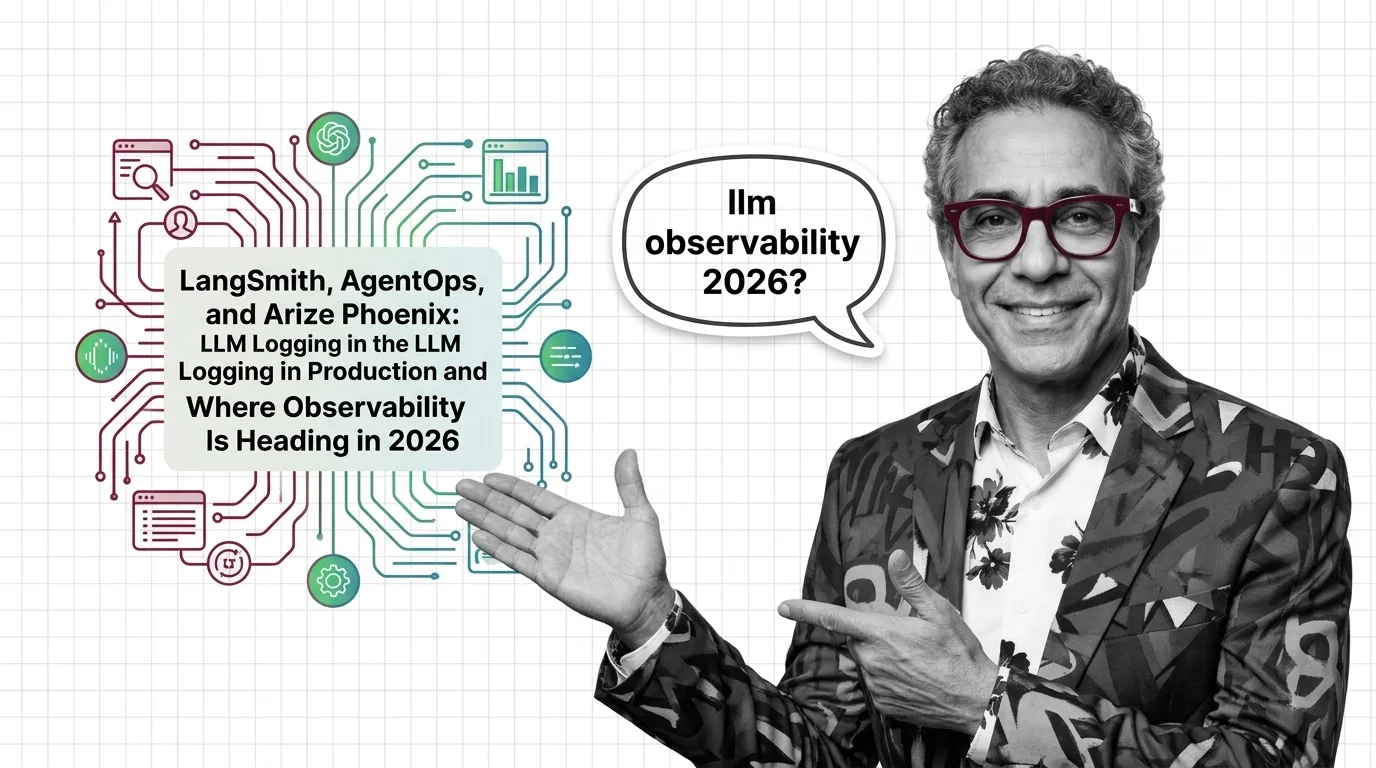 LLM observability dashboard with agent trace trees, tool call logs, and real-time cost attribution signals