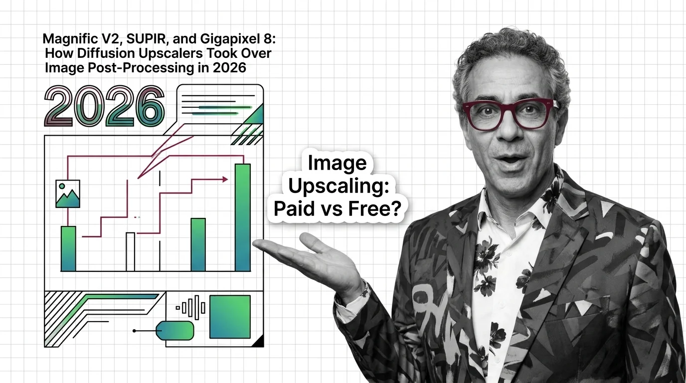 Two-camp diagram of the 2026 image upscaler market split between diffusion re-imagine tools and GAN fidelity tools