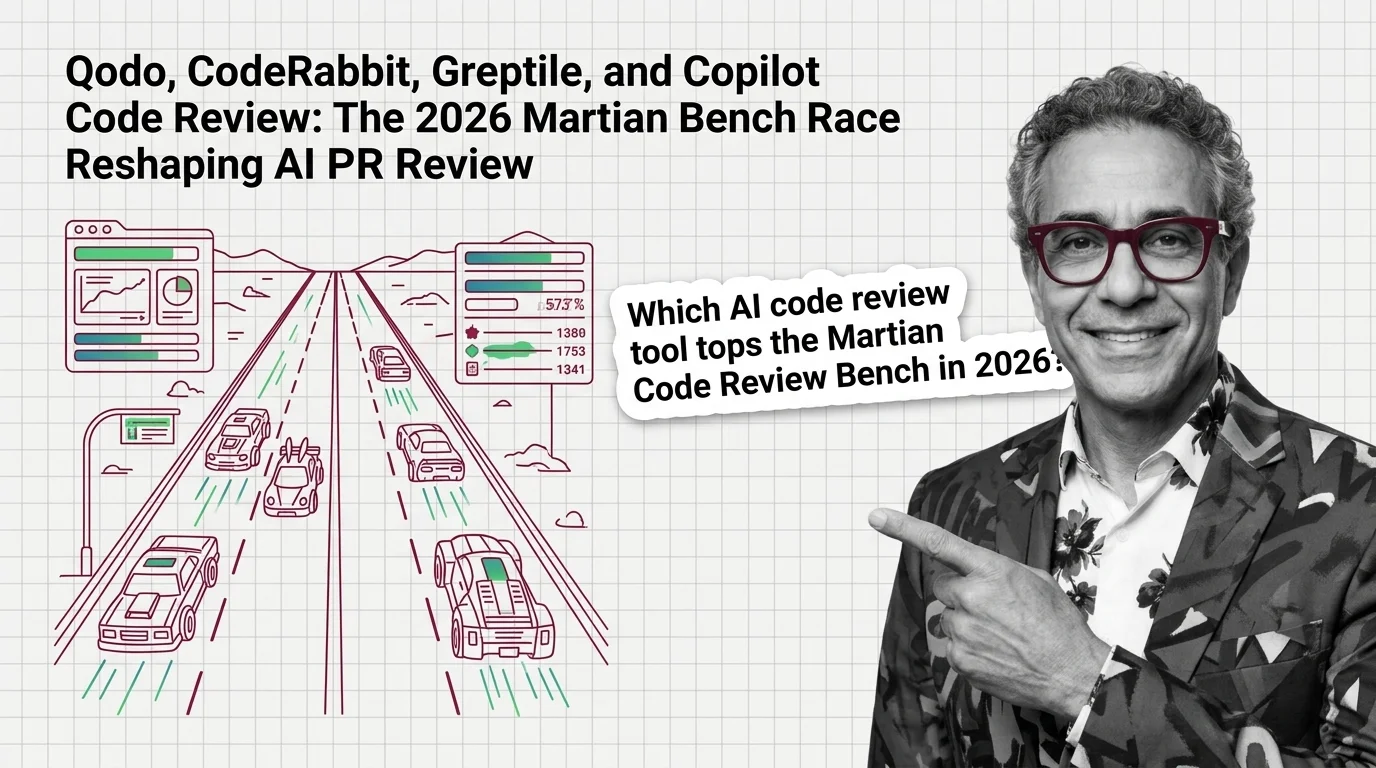 Leaderboard showing dedicated AI code reviewers pulling ahead of general code-gen platforms in 2026