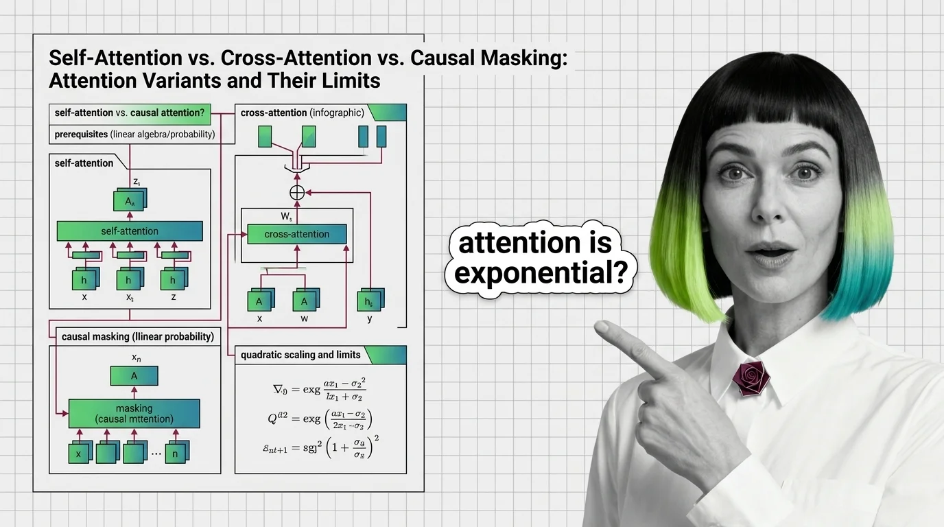 Abstract geometric visualization of attention weight matrices connecting token sequences through parallel pathways