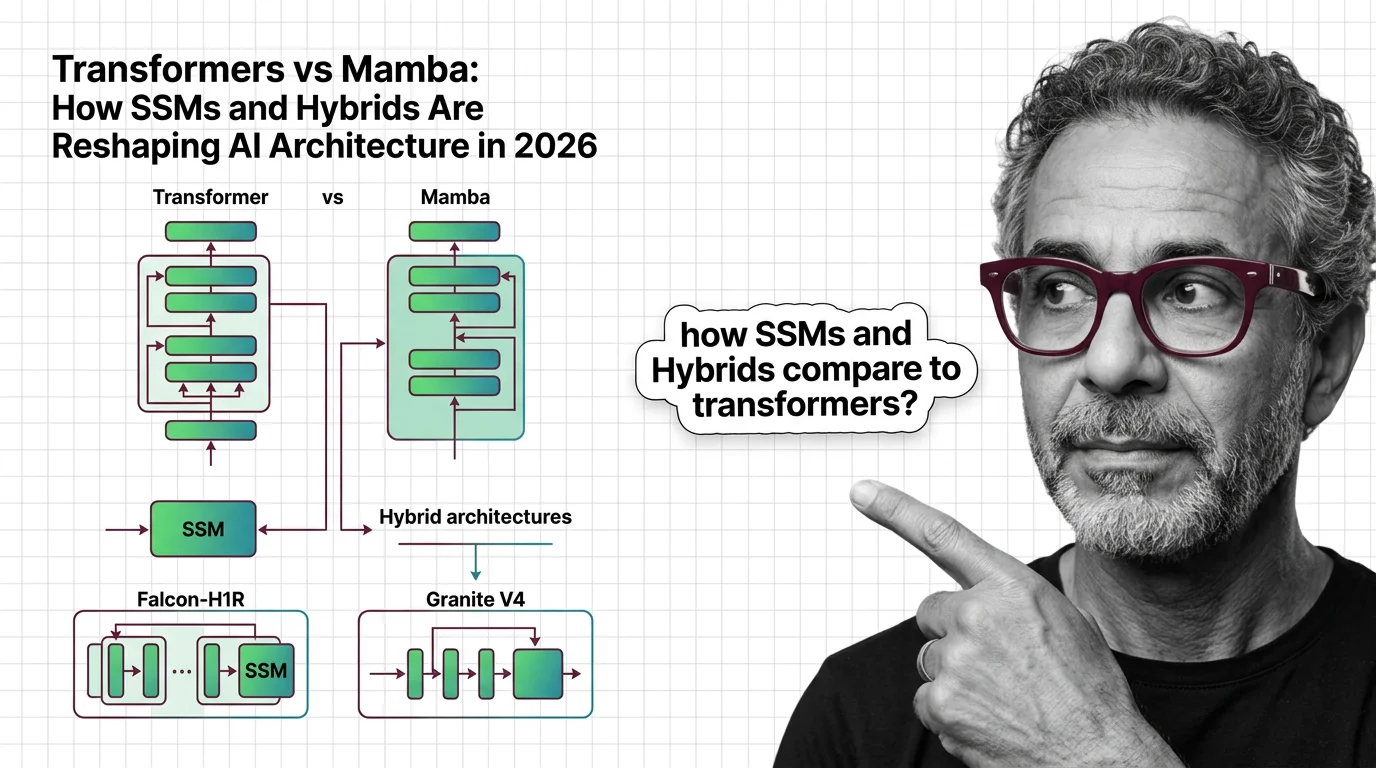 Circuit board pathways splitting into parallel streams representing hybrid AI architecture evolution
