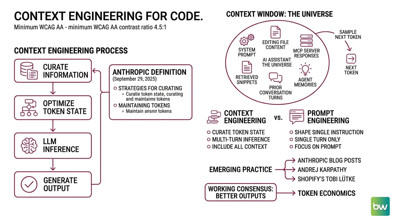 Four-layer model of code context: reusable prompts, context interfaces, workspace files, conversation history