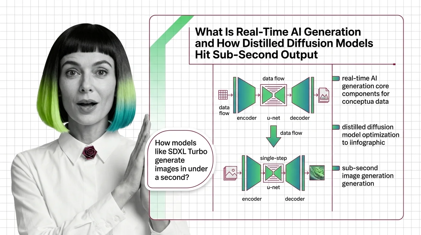 Visualizing how distilled diffusion models compress fifty-step image generation into a single sub-second pass