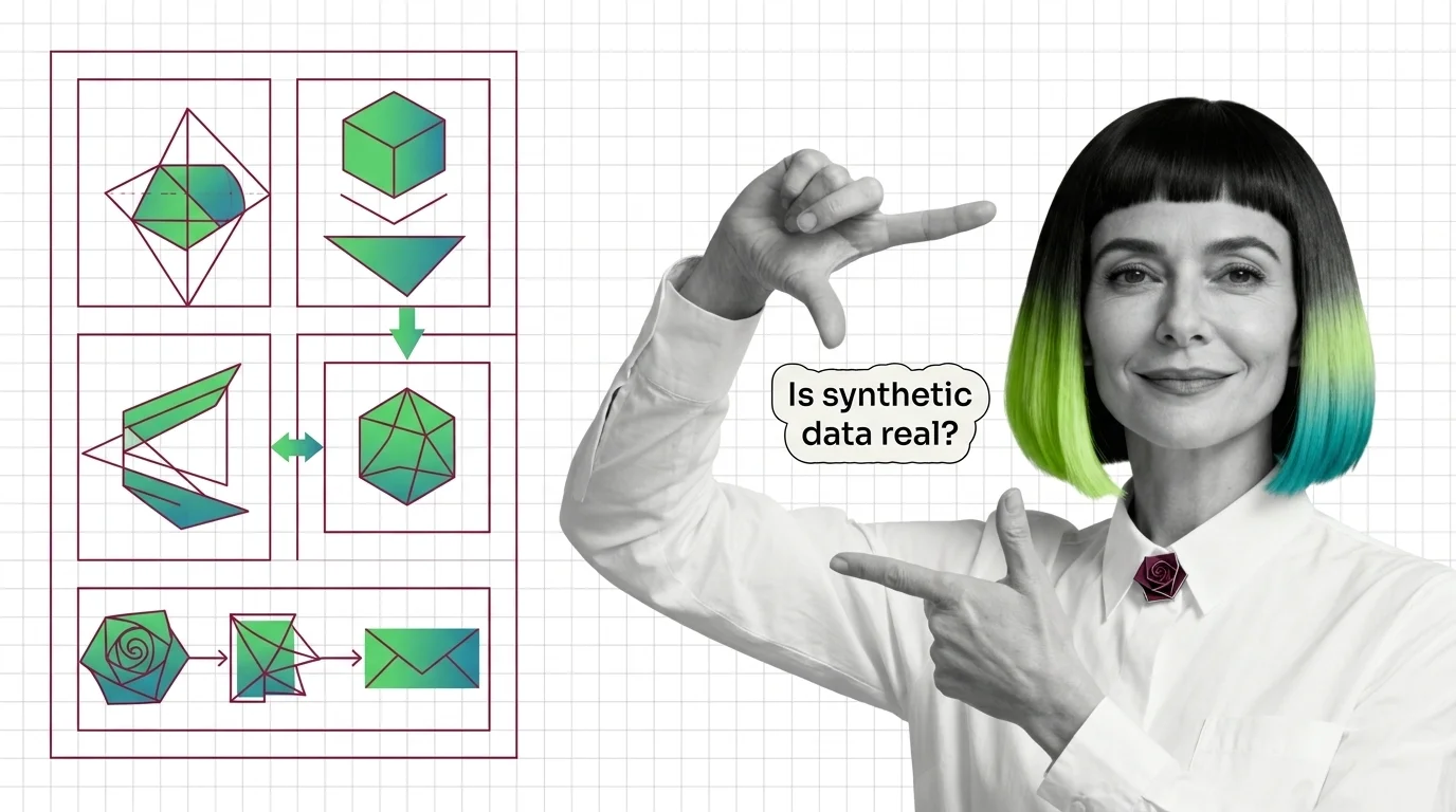 How synthetic data generation samples new artificial records from a learned statistical distribution of real data