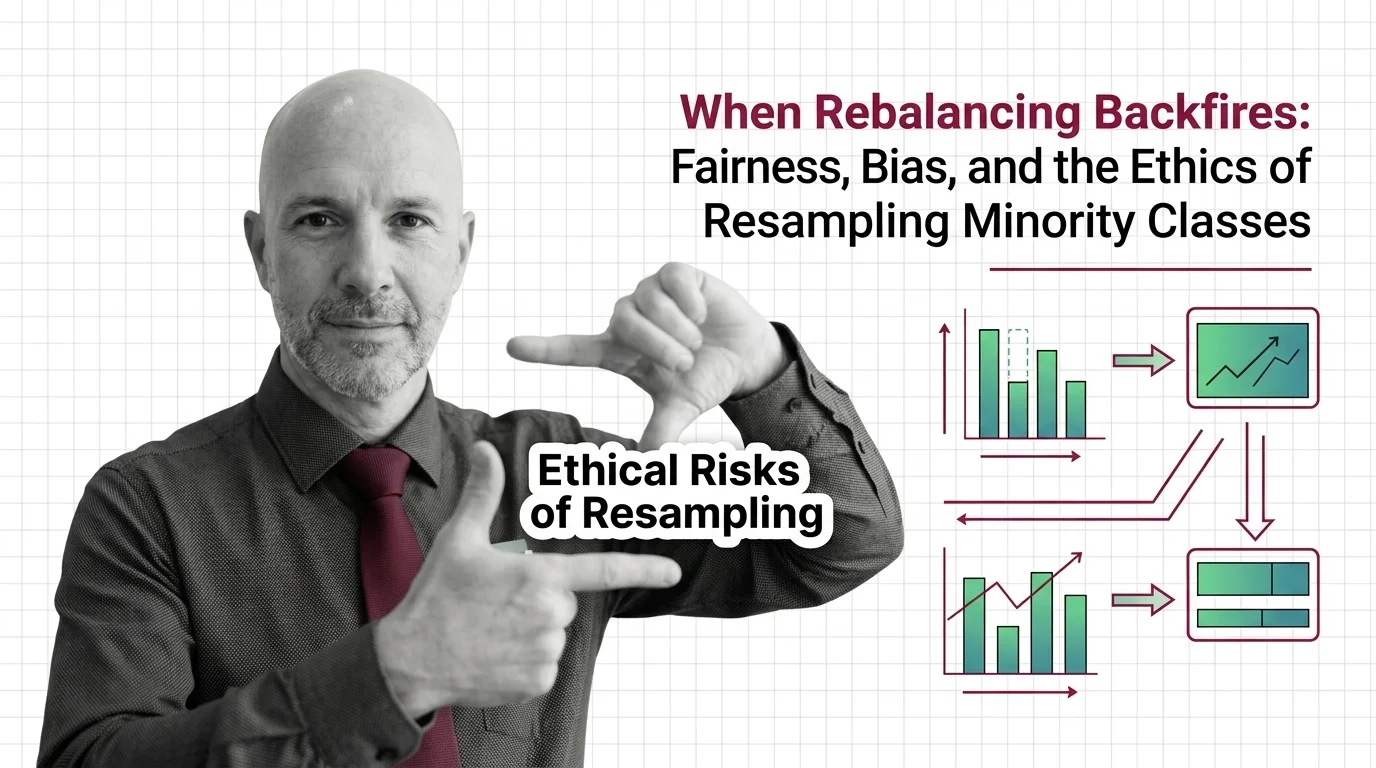 Resampling minority class data and the hidden fairness and privacy risks that balancing can introduce