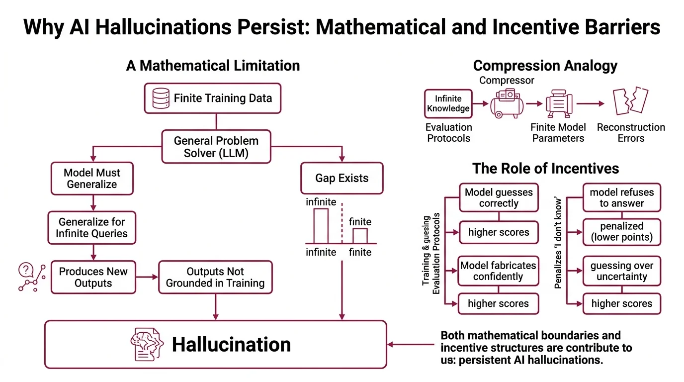 Divergent benchmark measurements showing how HHEM, FACTS, and AA-Omniscience capture different hallucination failure modes